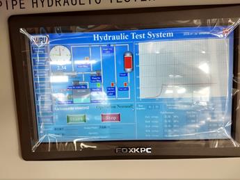 出口科威特玻璃鋼管水壓試驗(yàn)機(jī)調(diào)試出貨圖片4