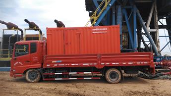 中國石油渤海鉆探天然氣井口完井試壓現(xiàn)場(chǎng)