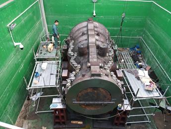 上海電氣汽輪機高低壓內缸5路密封試驗現(xiàn)場圖片2