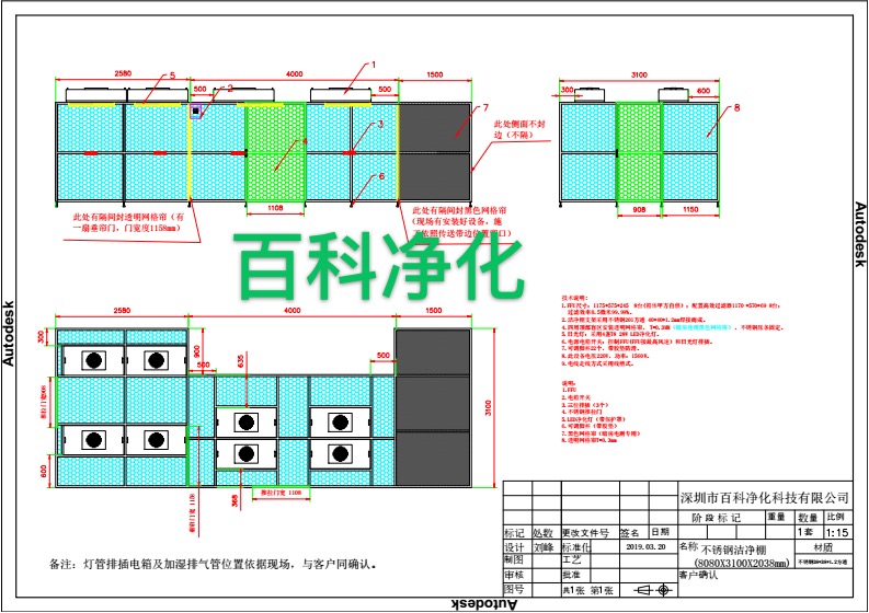 千級潔凈棚工作臺制作材料流程